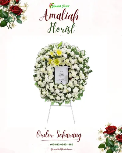 Krans Bunga Duka Cita di Losari Kidul